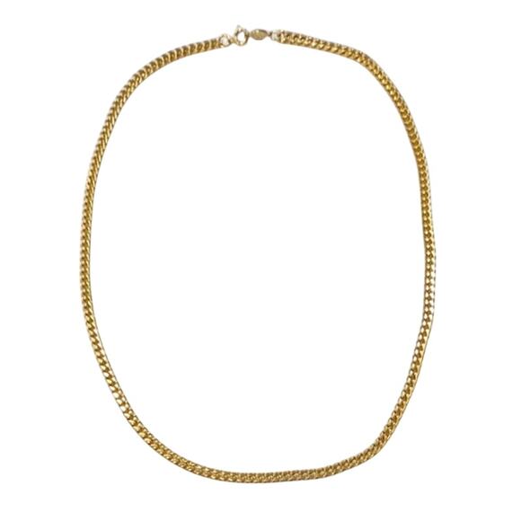 🥇 Vintage Napier Gold Plated Curb Chain Necklace - 24" Chunky - Picture 3 of 3